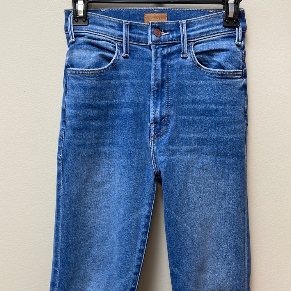 New MOTHER The Hustler High-Rise Ankle Fray Jeans in Layover!!🔥🔥🔥 - Picture 8 of 16
